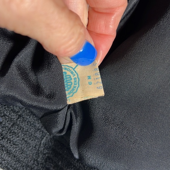 KENNIE ORIGINAL BLACK COAT W/FUR COLLAR - VINTAGE - Picture 4 of 5